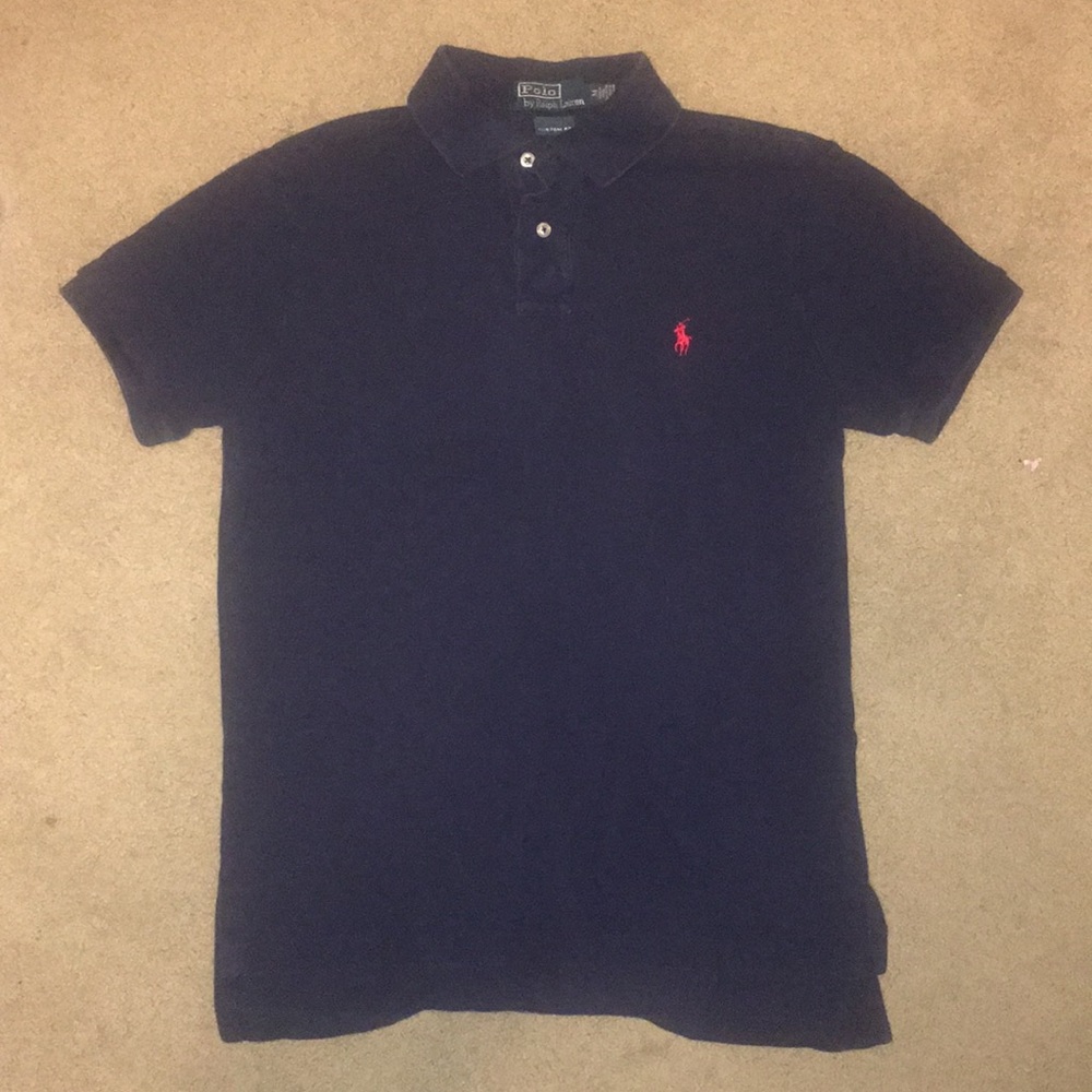 Polo Ralph Lauren Navy Custom Fit Polo
